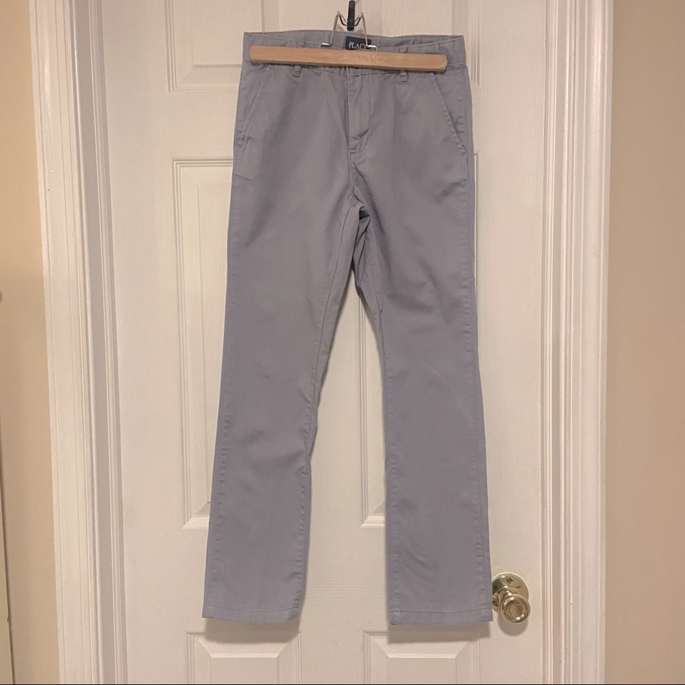 EUC Children’s Place Boys gray khakis size 12